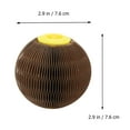 thumbnail image 2 of OUNONA 1Set Scratching Toy Corrugated Paper Cat Toy Light Brown For Cats, 2 of 6