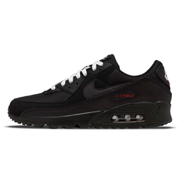 Men's Nike Air Max 90 Black/Black-Sport Red-White (DC9388 002) - 10