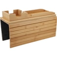 thumbnail image 1 of Foldable Wooden Sofa Arm Tray Removable Couch Armrest Table for Drinks, Snacks Remote Double Sided Use, Anti Slip Space Saving Design for Living Room, Bed, or Travel, 1 of 9