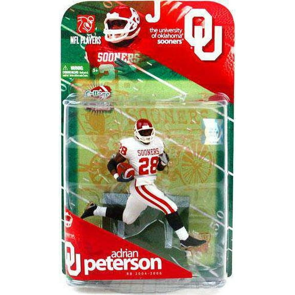 McFarlane NCAA Series 1 Adrian Peterson Action Figure (White Jersey Variant)