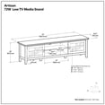 thumbnail image 3 of Simpli Home Simpli Home Artisan 72 inch Wide Solid Wood Low TV Stand in Russet Brown For TVs up to 80 inches, 3 of 13