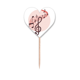 thumbnail image 1 of Movg rojo Ronda en forma de notas musicales Etiqueta del corazón de la bandera del palillo de dientes, 1 of 3