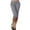 Gray, variant on Chbgutlmr Capri Pants for Women Mid Waisted Slim Fitted Cropped Solid Color Casual Work Office Trousers