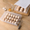 thumbnail image 3 of Advancent Caja de almacenamiento de huevos Organizador de soporte Caja de ahorro de espacio Contenedor Blanco Mostrada Blanco Advancent HA061459-01B, 3 of 6