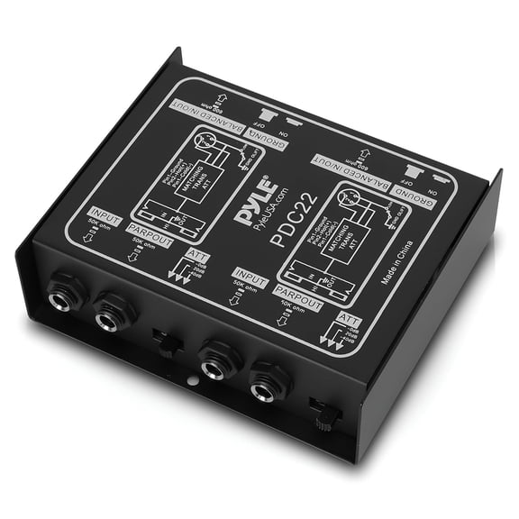 Dual 1/4'' Instrument To Balanced & Unbalanced (1/4'' XLR) Direct Box