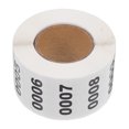 OFFIGAM White Rectangular Consecutive Number Stickers, Self-Adhesive ...
