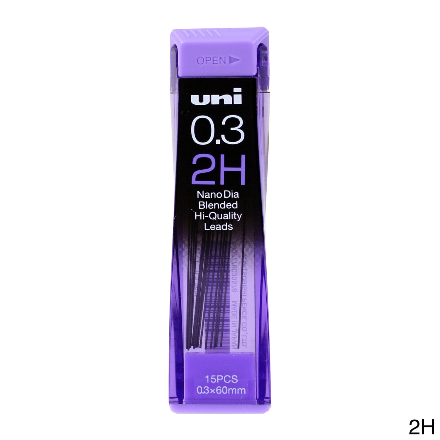 UniBall Nano Lead Mechanical Pencil Lead Refills, 0.3mm 5 Shade