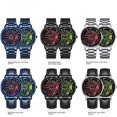 thumbnail image 2 of Reloj hueco para hombre, reloj de cuarzo con personalidad creativa, reloj de estilo de rueda moderno y moderno, 2 of 3