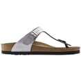thumbnail image 3 of Sandalias tipo chancleta Birkenstock Gizeh BS Birko-Flor plateadas, 3 of 9