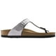 thumbnail image 3 of Sandalias tipo chancleta Birkenstock Gizeh BS Birko-Flor plateadas, 3 of 9