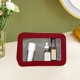 thumbnail image 4 of Todaioua Clear Makeup Bag Set, Waterproof PU Portable Makeup Bag Holder with Transparent Window, Travel Lipstick Case Pouch Car Organizer and Storage for Cosmetics, 4 of 7