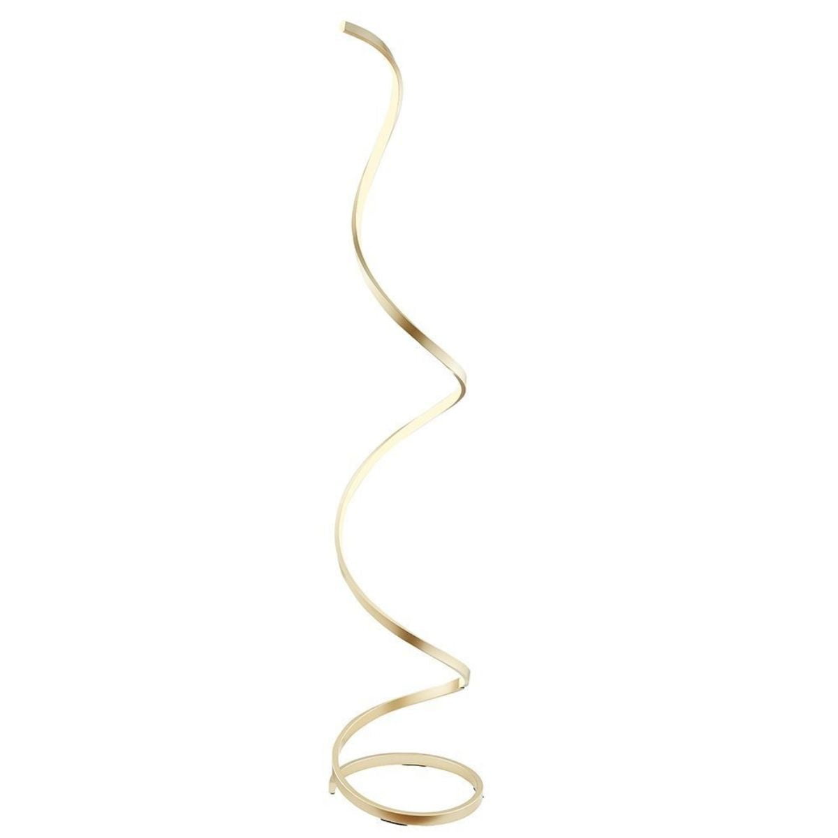 LED Spiral Floor Lamp // Sandy Gold