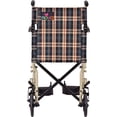 thumbnail image 6 of NOVA Lightweight Transport Chair, Folds Compact for Car Trunks and Storage Champagne Plaid 19", 6 of 7