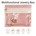 thumbnail image 3 of Spencer 6PCS Travel Jewelry Organizer Jewelry Pouch with Zipper Clear Travel Jewelry Bag for Travel Business Trip, Pink, 3 of 9