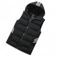 thumbnail image 2 of Men Vest Winter Jacket Warm Casual Man Black Red Waistcoat, 2 of 3