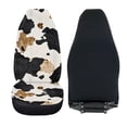 thumbnail image 6 of XYZCANDO Front Seats Protector 2 Pack Car Seat Covers Front Seat Cover Lightweight Easy to Install Vehicle Truck, Cow Spots, 6 of 10