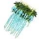 thumbnail image 4 of Guirnalda de flores artificiales para techo, colgante de pared, simulación, vegetación, hogar, boda, plástico, flor falsa, vid, azul Inevent HA8919-05B, 4 of 6