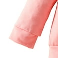 thumbnail image 6 of Scyoekwg Girls Clothes Infant Toddler Baby Girl Clothes Fall Fashion Letter Print Long Sleeve Hooded Pullover Tops Leopard Long Pants Two Piece Set (Pink,9-12 Months), 6 of 7
