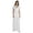 White, variant on Inkmeso Wrap Style Jersey Maxi Dress Gathered Waist Summer Casual Classic Long Dress