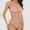 Pink, variant on MGDXOX Women's Ribbed Two Piece Bikini Swimsuit Tie Front Triangle Top Adjustable String Bottom Cheeky Cut Out Cute Swimwear Red L