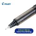 thumbnail image 5 of 6x Black Pilot BX V5 Hi-Tecpoint Rollerball Pens, 0.5mm Tip, Blue 6-Packs Pilot BX V5 Hi-Tecpoint Pens, Smooth Ink, Extra Fine Lines, 5 of 11