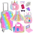 thumbnail image 1 of Set de viaje con maleta Sweet Dolly Rainbow de Doll Accessories, 1 of 8