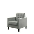 thumbnail image 2 of Miekor Furniture Hale 27.5" Light Gray Velvet Accent Armchair with Tufting 79663, 2 of 5