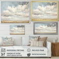 thumbnail image 4 of Designart "Minimalist White Clouds Vista" Clouds Floater Framed Canvas Art Print, 4 of 5