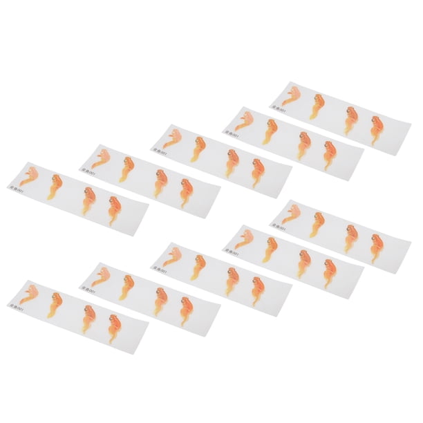 Etiquetas autoadhesivas plásticas Sunnimix 10 piezas peces de oro para manualidades resina 3D