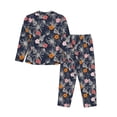 thumbnail image 2 of Goofa Hawaiian Style Printed Women’s 2 Piece Pajama Set Super,Pajamas Women's Long Sleeve Sleepwear Soft Button Down Loungewear Pjs Lounge Set Nightwear-XX-Large, 2 of 9