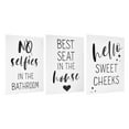 thumbnail image 2 of (2 pack) American Art Decor Bathroom 8" x 10" 3-Piece Print Set, 2 of 7
