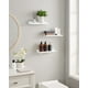 thumbnail image 4 of Juego de 3 estantes flotantes SONGMICS ULWS38WT, 38 cm de ancho, blancos, 4 of 9