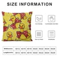 thumbnail image 5 of SHANXI Throw Pillow Covers Cute Animals Home Deco Square Yellow Cartoon Ducks Pillow Case Cushion Cover for Couch/Bed/Car/Sofa/Bedroom/Living Room 20x20in, 5 of 5