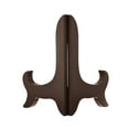thumbnail image 3 of 4" Easel Plate Holder, Wooden Folding Display Stand Brown for Decorative Picture Frame, 3 Pack, 3 of 7