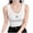 White, variant on MOJOGO Women's Tank Tops Bow Embroidered Cami Tops with Wide Strap Strenchy Square Neck Ribbed Camisole Summer Going Out & Layering Wear Black Free Size