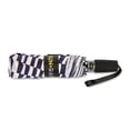 thumbnail image 6 of Canopi by ShedRain Sun+Rain Auto Open Auto Close 43" UPF 50+ Printed Rain Umbrella - Black and White Stripe, 6 of 6