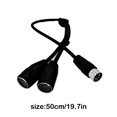 thumbnail image 3 of Methold Din 5 Pin Splitter Distribuidor Profesional a Dual Línea de Extensión Estéreo MIDI Cable para Teclado MIDI Cables de audio/vídeo, 3 of 6