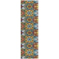 thumbnail image 2 of Addison Rugs Dream Shag Premium Machine Washable Transitional Spanish Tiles Kaleidoscope Runner Rug, 2'3" x 7'6", 2 of 8