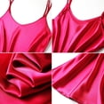 thumbnail image 5 of Women's Pajamas Set Sexy Satin Silk Camisole Sleepwear Lingerie Cami Shorts Set Nightwear Gift, 5 of 6