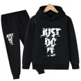 thumbnail image 2 of Conjunto de 2 piezas de sudadera y pantalón informal para niños y niñas de primavera y otoño, ropa deportiva diaria para niños de 2 a 14 años, 2 of 5