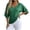 Green, variant on Womens Marled Knit Tops Deep V Neck Batwing Half Sleeve Side Knot Ruched Loose Blouses Solid Color Trendy Casual Office Summer Daily Street Going Out Shirts 2026