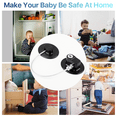 thumbnail image 5 of Cabinet Locks Baby Proofing Child Safety Locks for Fridge Toilet Doors Window Cabinets Drawers 1 pack Black, 5 of 7