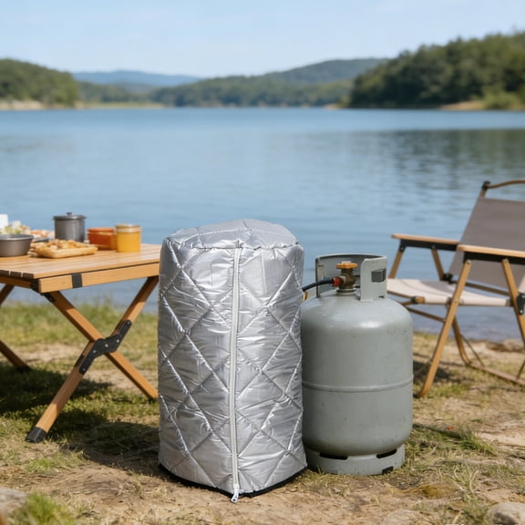 HONMEET Weather-Resistant Insulated Propane Cover with Thermal Padding, Oxford Fabric for Outdoor