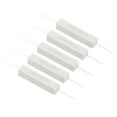 thumbnail image 1 of Unique Bargains 5 Pcs Résistances 8 Ohms, Résistance Ciment Céramique 10W Kit de Résistance Ciment de Puissance Tolérance 5 % pour Adaptateurs d'Alimentation Audio, 1 of 4