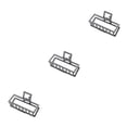 thumbnail image 4 of Qarigey Clips de garra Estilo simple grande Estilo simple Grip Accesorios de decoración geométrica Día de San Valentín Blak oscuro / Type1 NO1 Qarigey CBP220732, 4 of 6
