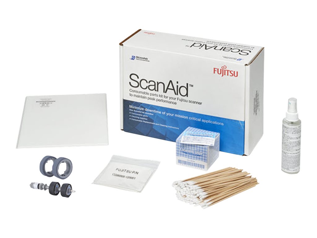 Fujitsu ScanAid Cleaning Kit - For Scanner - Walmart.com