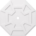 thumbnail image 1 of Ekena Millwork CMP40LG-03000 40 in. OD x 3 in. ID Square Logan Architectural Grade PVC Contemporary Ceiling Medallion, 1 of 1