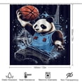 thumbnail image 2 of Funny Cute Panda 4 Piece Shower Curtain Sets, Non-Slip Rugs, Toilet Lid Cover And Bath Mat, for Bathroom Decor Set, 72" X 72", 2 of 8