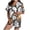 White, variant on CAIXIA Halloween Womens Soft Silky Satin Pajamas Set 2 Piece Button Down Short Sleeve Shorts Pjs Set Graphic Printed Lounge Sets Relaxed Fit Ruffle Notch Collar Soft Loungewear for Ladies Sleepwear