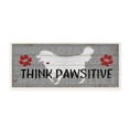 thumbnail image 2 of The Stupell Home Decor Collection Rustic Grey and White Planked Look Think Pawsitive Dogs Wall Plaque Art, 7 x 0.5 x 17, 2 of 4